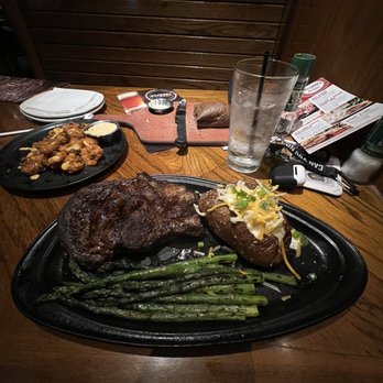 Outback Steakhouse - Bone-In Ribeye* 18 oz.,Asparagus,Dressed Baked Potato - Steakhouses Near Me - Richmond, Virginia