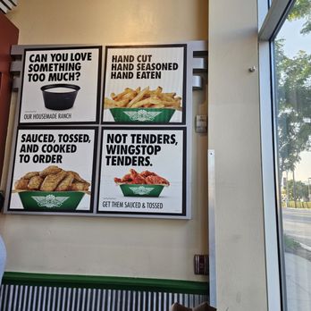 Wingstop - Window ad - Chicken Wings Near Me - San Fernando, California