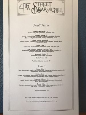 Menu photo 3 4th Street Bar & Grill La Center, WA Menu photo 3 4th Street Bar & Grill La Center, WA