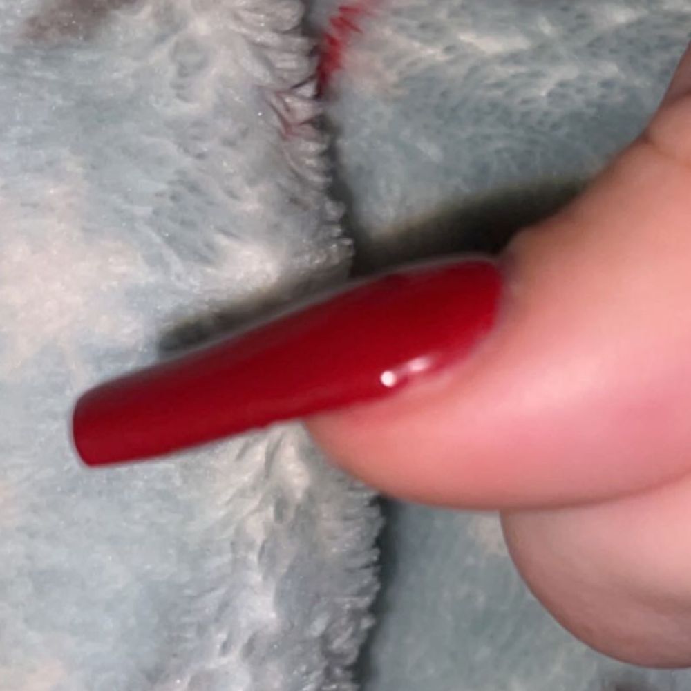 Divine Nails and Spa - After the staff being extremely rude to me they "fixed it" (made me pay a fee to fix) & the nail is literally bent looking - Nail Salons Near Me - Franklin, Massachusetts