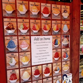 Rainbow House Shave Ice - Menu - Desserts Near Me - Kahuku, Hawaii Rainbow House Shave Ice - Menu - Desserts Near Me - Kahuku, Hawaii