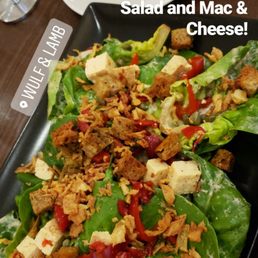 Tofu Caesar Salad and Mac & Cheese Tofu Caesar Salad and Mac & Cheese