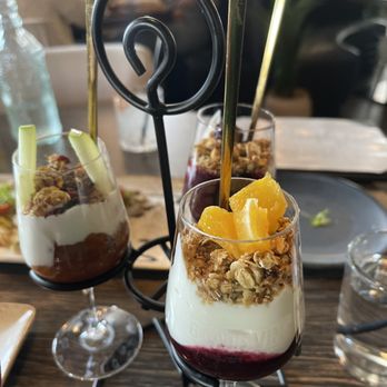 Goat & Vine Restaurant + Winery - Mixed Fruit Parfait Flight - Wine Bars Near Me - Plano, Texas