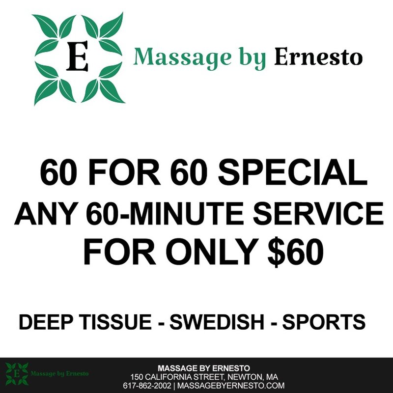 MASSAGE BY ERNESTO Updated June 2024 150 California St, Newton