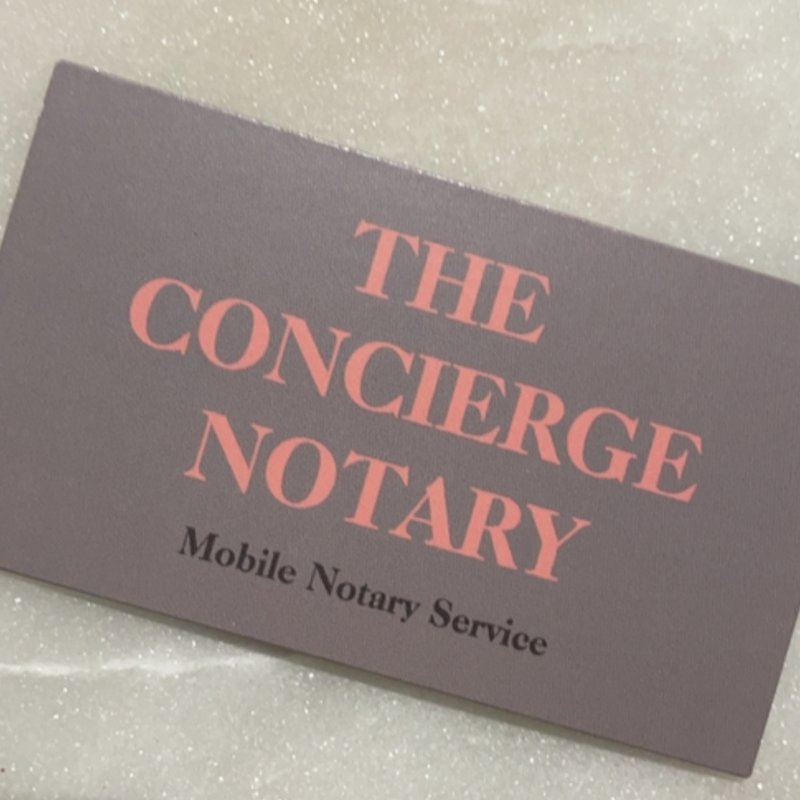 THE CONCIERGE NOTARY Updated September 2024 Charlotte, North