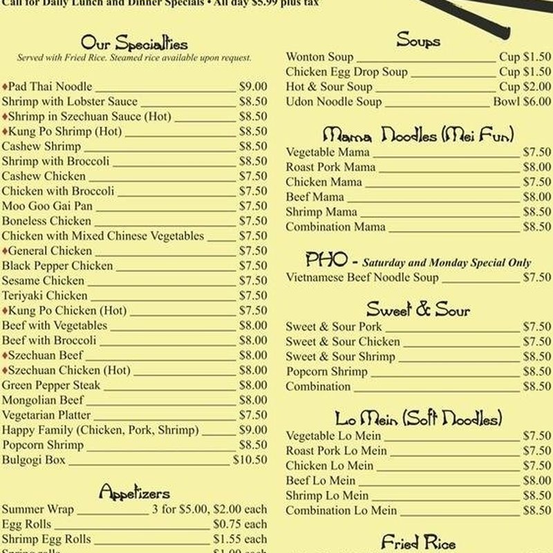 CHOPSTICKS ORIENTAL Updated September 2024 29 Photos & 35 Reviews