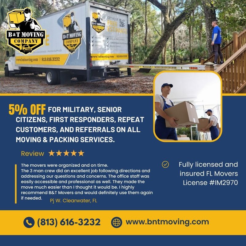 B&T MOVING COMPANY Updated August 2024 144 Photos & 85 Reviews