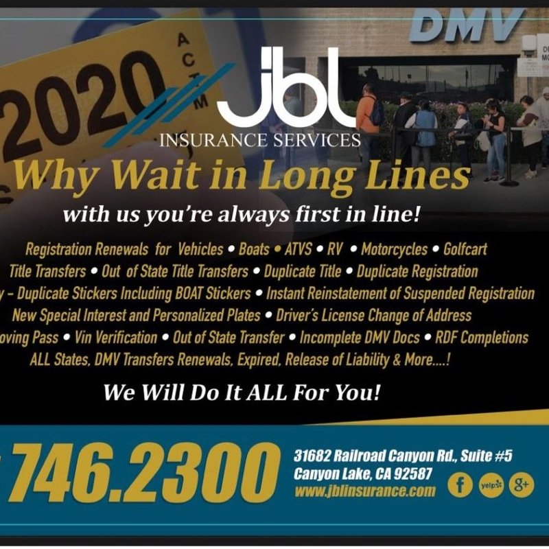 JBL INSURANCE & DMV SERVICES Updated September 2024 22 Photos & 60