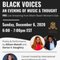 THE SOUTH BEACH CHAMBER ENSEMBLE presents BLACK VOICES An Evening of Music and Thought