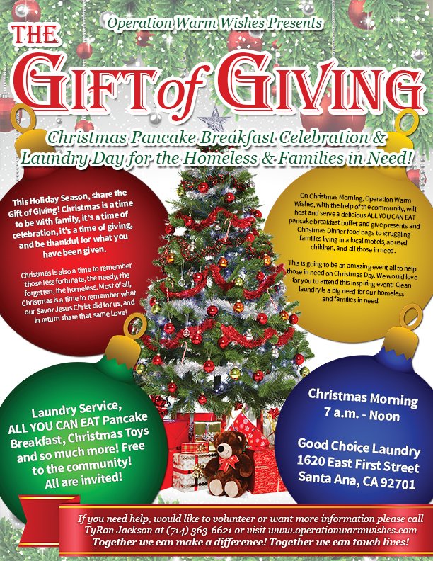 Christmas Pancake Breakfast Celebration Laundry Day And Toy