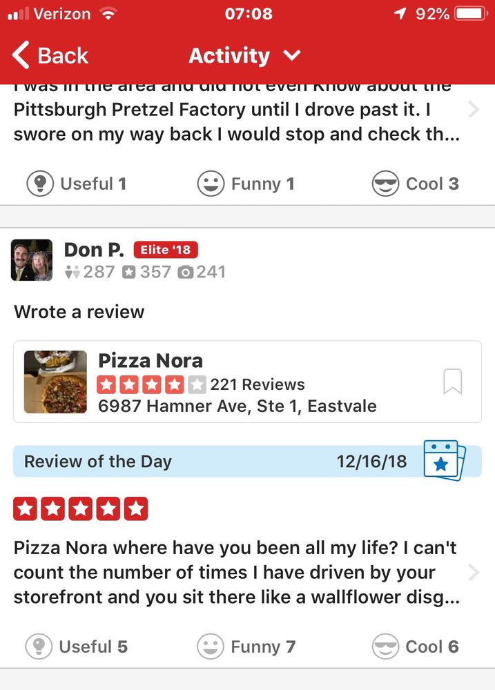 Yelp User Profile Pic