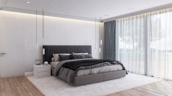 Interior design and remodeling for a modern house - This monochrome residential remodeling and interior design is for a single-family house in La Canada Flintridge, a picturesque town in Los Angeles County. The grey and light palette of the house is the perfect way to experiment with bright accents and decorations.
The post-modern paintings on the walls, along with the golden cylindrical-shaped chandeliers and clear lines of the furniture give the interior an elegant and smooth look with a shock of colour.
This luscious 2,300-square-foot layout includes four bedrooms, three bathrooms, and a spacious kitchen and living room area which is perfect for a family who loves to entertain in classical comfort. The light hardwood flooring and walls open the space up. The floor-to-ceiling windows and sliding glass doors welcome plenty of natural light. Interior design and remodeling for a modern house - This monochrome residential remodeling and interior design is for a single-family house in La Canada Flintridge, a picturesque town in Los Angeles County. The grey and light palette of the house is the perfect way to experiment with bright accents and decorations.
The post-modern paintings on the walls, along with the golden cylindrical-shaped chandeliers and clear lines of the furniture give the interior an elegant and smooth look with a shock of colour.
This luscious 2,300-square-foot layout includes four bedrooms, three bathrooms, and a spacious kitchen and living room area which is perfect for a family who loves to entertain in classical comfort. The light hardwood flooring and walls open the space up. The floor-to-ceiling windows and sliding glass doors welcome plenty of natural light.