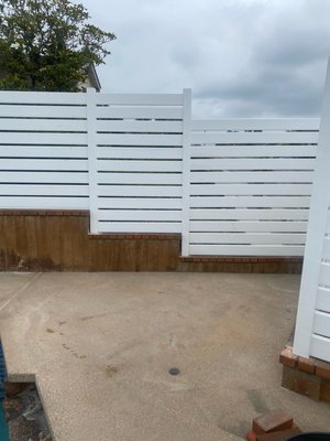 Horizontal Vinyl Picket Fences - Horizontal Vinyl Picket Fences completed by Vinyl Fence General. Give us a call at 833-255-5050 Horizontal Vinyl Picket Fences - Horizontal Vinyl Picket Fences completed by Vinyl Fence General. Give us a call at 833-255-5050
