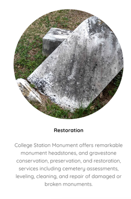 College station monument services - At College Station Monument, each stone is hand carved with care and precision by the owner, Jose Fuentes, who is a certified stone carver. 

We strive to bestow our customers with integrity and passion for any product or service received through our company. Our mission is to provide Texas families with personalized service unparalleled to any you will find elsewhere!