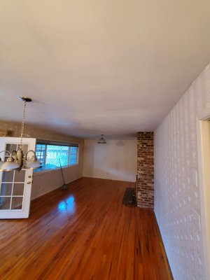 This is how you replace popcorn ceiling saving thousands. - This ceiling popcorn was accomplished in the city of Vancouver. Our client wants us to do a smooth level finish and match the existing col This is how you replace popcorn ceiling saving thousands. - This ceiling popcorn was accomplished in the city of Vancouver. Our client wants us to do a smooth level finish and match the existing col