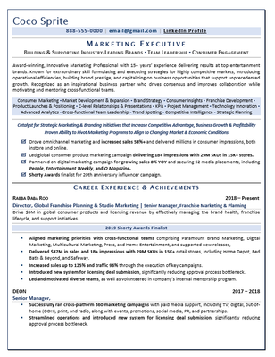 Executive Resumes - To date, Madelyn Mackie & Associates has served over 200 private clients per year and has held contracts with Align Technology, AT&T, Berkeley Repertory, Bill & Melinda Gates Foundation, Cañada College, College of Alameda, Facebook, Johnson & Johnson, Oakland Museum of California, PG&E, Radisson Hotel Group, Salesforce.com, and several companies and nonprofits in various industries.
Madelyn Mackie & Associates career documents are written by certified career professionals and are keyword optimized and formatted to score accurately in today’s Applicant Tracking System technology. All LinkedIn profiles are search engine optimized to ensure our clients appear in the greatest number of recruiter search results. Each coach program is customized to meet the exact needs of the individual whether they are seeking help with interview prep, job search strategy, networking, online branding, or salary negotiations. Executive Resumes - To date, Madelyn Mackie & Associates has served over 200 private clients per year and has held contracts with Align Technology, AT&T, Berkeley Repertory, Bill & Melinda Gates Foundation, Cañada College, College of Alameda, Facebook, Johnson & Johnson, Oakland Museum of California, PG&E, Radisson Hotel Group, Salesforce.com, and several companies and nonprofits in various industries.
Madelyn Mackie & Associates career documents are written by certified career professionals and are keyword optimized and formatted to score accurately in today’s Applicant Tracking System technology. All LinkedIn profiles are search engine optimized to ensure our clients appear in the greatest number of recruiter search results. Each coach program is customized to meet the exact needs of the individual whether they are seeking help with interview prep, job search strategy, networking, online branding, or salary negotiations.