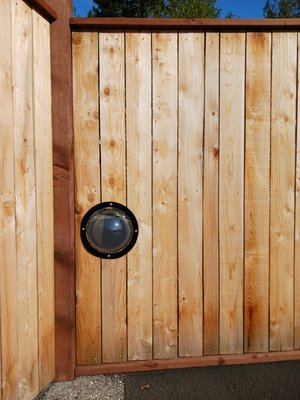 Fence and gate - Installed around 800ft of fence as well as 2 gates and a peep hole for dogs