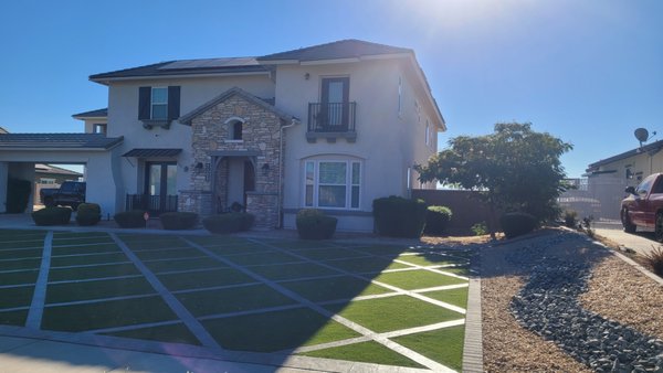 MODERN DESIGN WITH TURF SQUARES - THIS OUTDOOR DESIGN WAS PRESENTED BY CUSTOMER SO WE MADE SURE WE MET CUSTOMERS VISION AND DELIVERED WHAT WAS ONCE A DREAM COME INTO REALITY DONT WAIT ANY LONGER AND GIVE US CALL