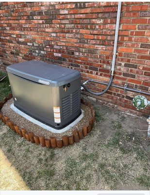 Generator install - We offer generator installs. One stop shop! We set the pad, generator, run gas line, and we have our 3rd party electrician come out to do all the wiring and transfer switch! Generator install - We offer generator installs. One stop shop! We set the pad, generator, run gas line, and we have our 3rd party electrician come out to do all the wiring and transfer switch!