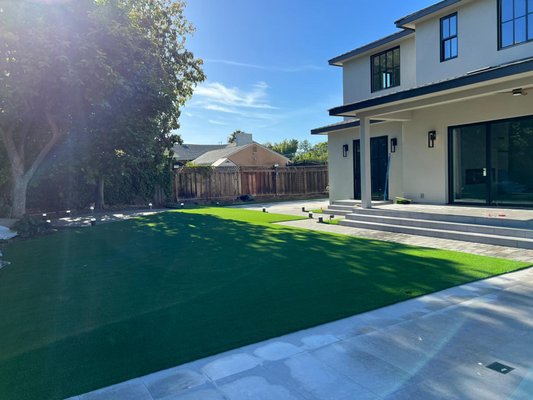 3,318 Sqft of GOAT Silver 109 installed in San Jose - This homeowner in San Jose was looking to have all grass replaced with our durable and long lasting GOAT Silver 109 turf. Backed by a 16 year warranty this turf will save this homeowner a ton of money on water, look great and last a long time. 3,318 Sqft of GOAT Silver 109 installed in San Jose - This homeowner in San Jose was looking to have all grass replaced with our durable and long lasting GOAT Silver 109 turf. Backed by a 16 year warranty this turf will save this homeowner a ton of money on water, look great and last a long time.