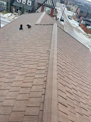 Roof Upgrade with Rubber Shingles - Upgraded customer's roof with Euroshield rubber shingles in hail torn Calgary north. Shingles will withstand any impacts and are warrantied for 50 years. This roof will outlast the house it's installed on! Roof Upgrade with Rubber Shingles - Upgraded customer's roof with Euroshield rubber shingles in hail torn Calgary north. Shingles will withstand any impacts and are warrantied for 50 years. This roof will outlast the house it's installed on!
