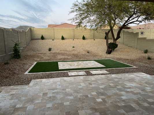 Backyard Remodel - The remodel was done to conserve water lower maintenance costs and improve the overall look of the backyard Backyard Remodel - The remodel was done to conserve water lower maintenance costs and improve the overall look of the backyard