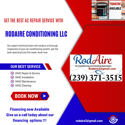 Air Conditioning Services - At Rodaire we specialize in providing high quality air conditioning solutions to residential and commercial clients. wither its installation or repairs or maintenance or replacement we pride ourselves in delivering reliable energy efficient and affordable cooling solution tailored to meet our customers needs. With over thirty years with experience in the HVAC industry our team is trained, licensed and committed to delivering exceptional service every time.