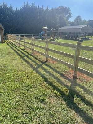 Farm Fence - Traditional farm fencing adds structure and rustic appeal to your property.
