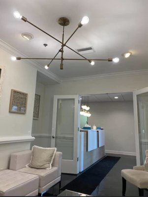 Custom Lighting - We provide various custom lighting options. Whether you would like to add new lights or change a fixture, we have you covered! Our licensed and insured electricians can provide quality lighting options at your home or business.