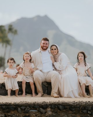Family photos plus maternity photos on waikiki beach - sunrise photos on the waikiki beach was perfect and working with this family was so much fun for the kids and the family loved being on the beach.