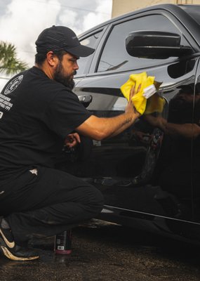 Ceramic Coated Scat - Pictures dont even do justice to the mirror like finish the ceramic coating gave this Charger. With a full exterior detail and final coat of ceramic, this paint is not only going to shine bright, but is also protect for YEARS to come.