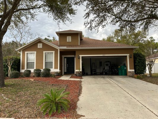 Roof Replacement In DeLand - From worn and weathered to strong and secure. 
This roof transformation not only improved curb appeal it restored full protection and peace of mind for the homeowner.