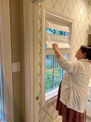 roman shades - We install 26 roman shades in a house near River Oaks