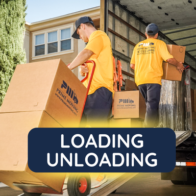 Loading and unloading - Prime Moving’s loading and unloading process is meticulously planned to ensure the safety and organization of your belongings. Our team carefully loads items onto the truck, using protective padding and secure straps to prevent any shifting or damage during transit. Upon arrival, we unload each item with the same level of care, placing everything exactly where you need it in your new space. This attention to detail guarantees a smooth and efficient move, with your belongings arriving intact and ready to settle in Loading and unloading - Prime Moving’s loading and unloading process is meticulously planned to ensure the safety and organization of your belongings. Our team carefully loads items onto the truck, using protective padding and secure straps to prevent any shifting or damage during transit. Upon arrival, we unload each item with the same level of care, placing everything exactly where you need it in your new space. This attention to detail guarantees a smooth and efficient move, with your belongings arriving intact and ready to settle in