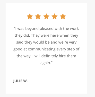 Client Testimonials - Check out some reviews from our past clients!