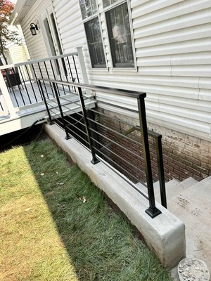 Iron railing & handrail - This railings and handrail were install in the new renovated home.