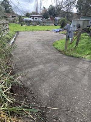 Gravel Driveway Installation - This project consisted of installalling a gravel driveway for a customer in Sebastopol. Cars were getting stuck in the mud over the winter months. Taurian Construction leveled the area and installed a new gravel driveway to aleviate the issues. Gravel Driveway Installation - This project consisted of installalling a gravel driveway for a customer in Sebastopol. Cars were getting stuck in the mud over the winter months. Taurian Construction leveled the area and installed a new gravel driveway to aleviate the issues.