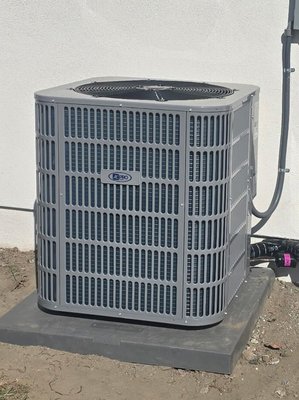 5-Ton AC Upgrade - Supplied and installed a 5-ton AC Pro single-stage condenser (14.3 SEER2) Reliable, efficient cooling for the home. 5-Ton AC Upgrade - Supplied and installed a 5-ton AC Pro single-stage condenser (14.3 SEER2) Reliable, efficient cooling for the home.