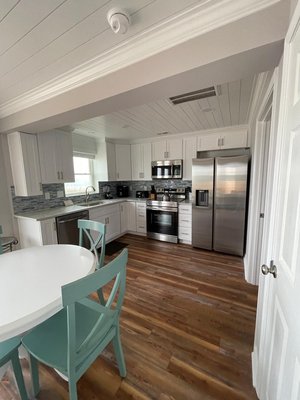 House Remodel - This house remodel was done on an old house that was in bad shape.
We replace the entire flooring of the house also the entire Sheetrock had been updated.
New paint in all the walls, doors and trim.
We renovated the entire kitchen.
Renovated both of the bathroom.
All shiplap to the entire ceilings.
Living room area. House Remodel - This house remodel was done on an old house that was in bad shape.
We replace the entire flooring of the house also the entire Sheetrock had been updated.
New paint in all the walls, doors and trim.
We renovated the entire kitchen.
Renovated both of the bathroom.
All shiplap to the entire ceilings.
Living room area.