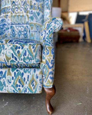 A Recliner Redefined - What began as a well-loved but worn piece was completely transformed through careful reupholstery. From top to bottom, our team paid meticulous attention to every detail:
Pattern Matching: The fabric design was measured, cut, and placed with precision so the patterns line up seamlessly across every surface.
Clean Piping: Each edge was finished with crisp piping, adding both durability and a polished, high-end look.
Flawless Alignment: The fabric wasn’t just applied—it was carefully aligned to highlight the beauty of the pattern, ensuring the final result feels intentional and refined.
Full Restoration: Beyond looks, we can also add new foam or stuffing to revive comfort, so your furniture feels as good as it looks.
The result? A recliner that doesn’t just look refreshed—it looks better than new. A Recliner Redefined - What began as a well-loved but worn piece was completely transformed through careful reupholstery. From top to bottom, our team paid meticulous attention to every detail:
Pattern Matching: The fabric design was measured, cut, and placed with precision so the patterns line up seamlessly across every surface.
Clean Piping: Each edge was finished with crisp piping, adding both durability and a polished, high-end look.
Flawless Alignment: The fabric wasn’t just applied—it was carefully aligned to highlight the beauty of the pattern, ensuring the final result feels intentional and refined.
Full Restoration: Beyond looks, we can also add new foam or stuffing to revive comfort, so your furniture feels as good as it looks.
The result? A recliner that doesn’t just look refreshed—it looks better than new.