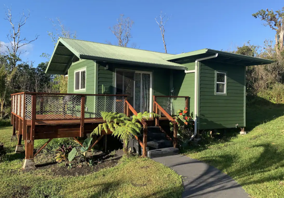 Green Bamboo Cottage - The Green Bamboo Studio overlooks the 20 acre estate surrounded by rainforest within the Puna Forest Reserve, 4 miles from Pahoa. Enjoy active steam vents with pure water steam, warm ground and 2 hot springs. With no visible neighbors the property is secluded and peaceful with citrus, bananas, fruit orchard, avocados, palms, and many flowers.
The Green Bamboo Studio has a queen size bed, full kitchen and full bathroom. There is a couch/bed comfortable for a third guest under 5 foot 6 inches tall. Wi-fi is not password protected Cell service works for most providers and there is a beautiful 1.2 mile nature trail on the property.
Our nighttime temperatures are perfect for restful sleep, unlike sea level where it stays hot at night. We value your privacy and don’t require interaction for check in or checkout unless you want to say hi or have questions. This is a great place to base your Big Island adventures.
The Puna Rainforest Estate includes the 4 bedroom main house and four cottages; Green Bamboo, Blue Ginger, Purple passionflower and Rainbow Cottage . See listings below for more information.
Book Here:
https://www.airbnb.com/rooms/6091637?guests=1&adults=1&s=67&unique_share_id=511f4c89-b0b9-4dd8-83ae-22ace5c5793f&source_impression_id=p3_1710887405_TSj7gVf%2F1VXmcvNn Green Bamboo Cottage - The Green Bamboo Studio overlooks the 20 acre estate surrounded by rainforest within the Puna Forest Reserve, 4 miles from Pahoa. Enjoy active steam vents with pure water steam, warm ground and 2 hot springs. With no visible neighbors the property is secluded and peaceful with citrus, bananas, fruit orchard, avocados, palms, and many flowers.
The Green Bamboo Studio has a queen size bed, full kitchen and full bathroom. There is a couch/bed comfortable for a third guest under 5 foot 6 inches tall. Wi-fi is not password protected Cell service works for most providers and there is a beautiful 1.2 mile nature trail on the property.
Our nighttime temperatures are perfect for restful sleep, unlike sea level where it stays hot at night. We value your privacy and don’t require interaction for check in or checkout unless you want to say hi or have questions. This is a great place to base your Big Island adventures.
The Puna Rainforest Estate includes the 4 bedroom main house and four cottages; Green Bamboo, Blue Ginger, Purple passionflower and Rainbow Cottage . See listings below for more information.
Book Here:
https://www.airbnb.com/rooms/6091637?guests=1&adults=1&s=67&unique_share_id=511f4c89-b0b9-4dd8-83ae-22ace5c5793f&source_impression_id=p3_1710887405_TSj7gVf%2F1VXmcvNn