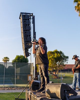 Discovery Bay Summer Jam June 2023 - Discovery Bay Summer Jam is always a great time.  It has a large crowd that loves the bands that come out.  At this one we provided the Audio, Lighting, and Staging.