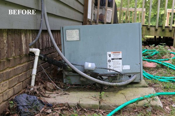 Before and After - State-Of-The-Art Solutions customized to meet your heating and cooling needs. This is a before and after of a new install. Before and After - State-Of-The-Art Solutions customized to meet your heating and cooling needs. This is a before and after of a new install.