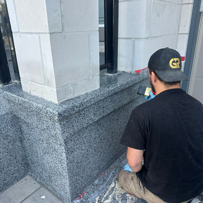 Epoxy Stairs & Porch - Epoxy on stairs = safety + durability + style

This staircase located in Ottawa ON was coated with a grey moisture vapor barrier base and Nightfall flake. Because it’s stairs, we always work in a grip additive for extra traction 💪

Epoxy stairs aren’t just good looking: they’re resilient, salt-resistant and built to protect your concrete through tough Canadian winters.