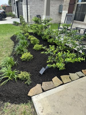 flower bed restoration - Renovating flower beds on a fairly low budget with pretty good results
