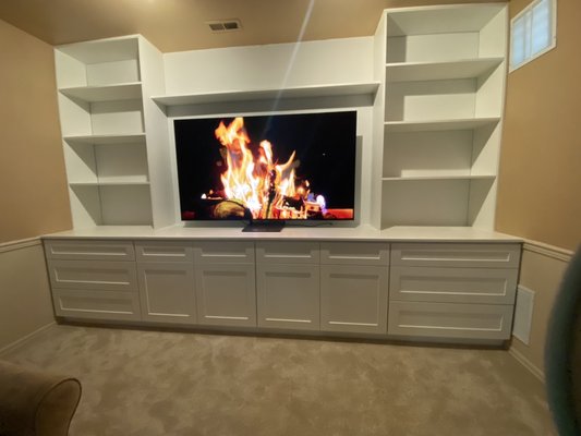 Customs built in - We were contacted to do numerous repairs for a client that had water damage due to a leak.