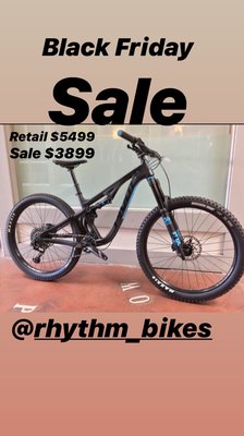 Huge Sale going on now
Rhythm Bikes - We have our biggest sale ever going on now at Rhythm Bikes. We have bikes on sale for everyone. From kids bikes all the way to high end road and mountain bikes. Sale end 12/2 Huge Sale going on now
Rhythm Bikes - We have our biggest sale ever going on now at Rhythm Bikes. We have bikes on sale for everyone. From kids bikes all the way to high end road and mountain bikes. Sale end 12/2