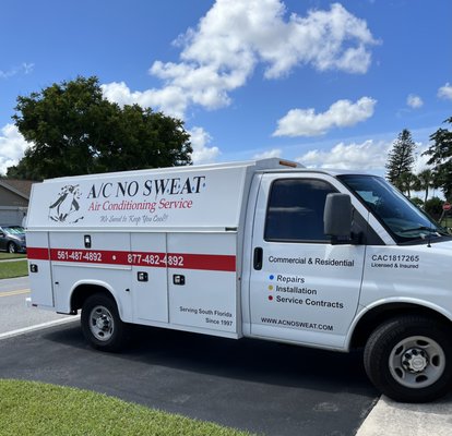 Licenses and Insured - With over 20 years of experience we will service your AC and install your AC.