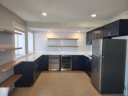 Added Basement Kitchen 2026 - This Basement Kitchen was added to an existing room that led out to a patio on the Lake. Added Basement Kitchen 2026 - This Basement Kitchen was added to an existing room that led out to a patio on the Lake.
