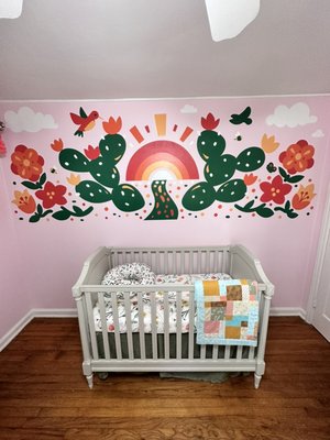 Home office turned BEAUTIFUL nursery! - It is great to work with a space that is being completely transformed. From home office to all things GIRL! The mural made their vision come together. Daddy was the artist!! Home office turned BEAUTIFUL nursery! - It is great to work with a space that is being completely transformed. From home office to all things GIRL! The mural made their vision come together. Daddy was the artist!!